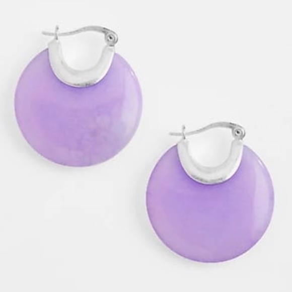 J. Jill NEW Colorful Stone Hoop Earrings NWT - Picture 1 of 5